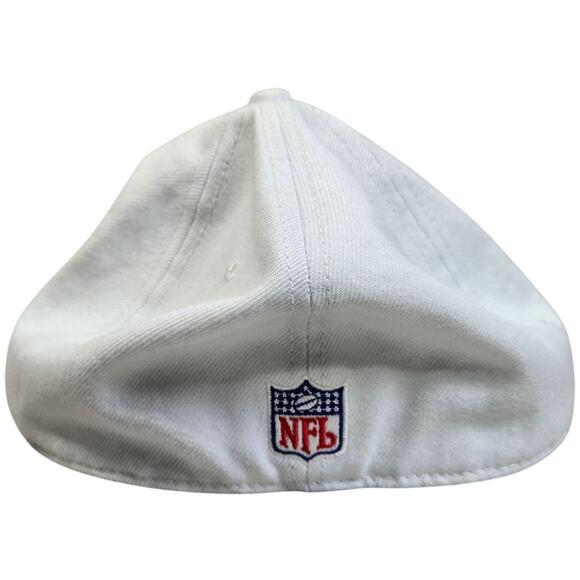 NFL VTG Chicago Bears 100% Wool White Fitted Hat Cap Sideline Reebok 7.25 - Picture 4 of 9